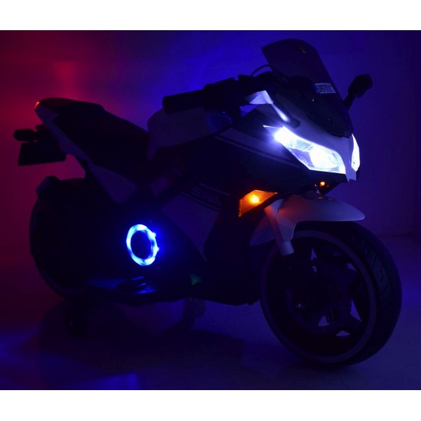 Продукт Акумулаторен мотор тип Kawasaki Ninja с меки гуми и кожена седалка, 12V  - 0 - BG Hlapeta
